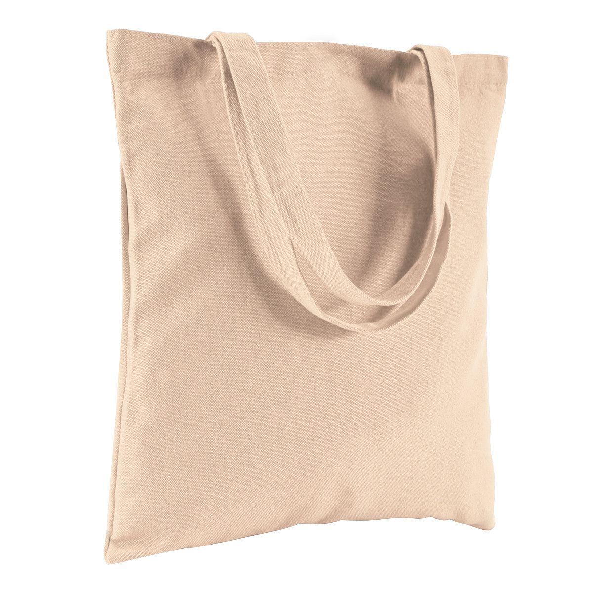 Reusable Cotton Blend Tote Bag, Natural beige color