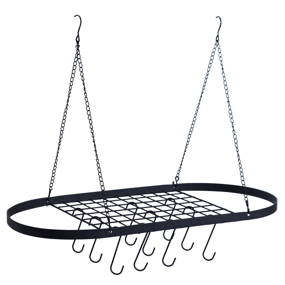 Pot and Pans Rack for Ceiling with Hooks, Decorative