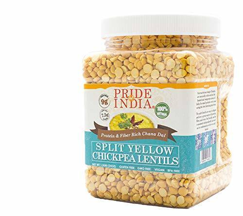 Pride Of India - Indian Split Yellow Chickpea Lentils - Protein & Fiber Rich Chana Dal