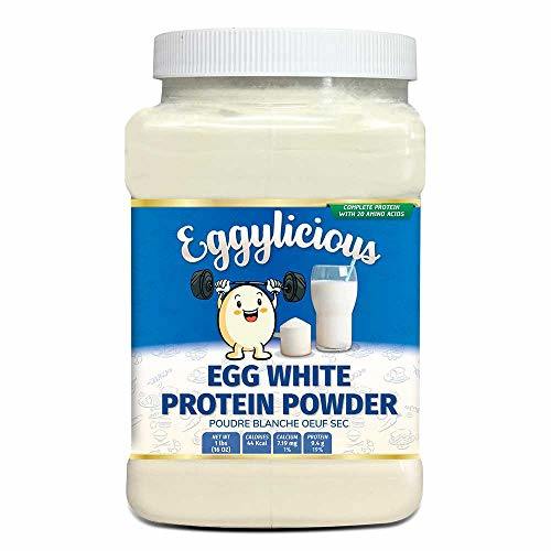Eggylicious Egg White (Albumin) Powder, Made from Fresh Eggs, Non-GMO, No Additives, 1 lb.