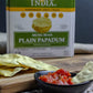Plain Mung Bean Papadum Crisps, 10 Ct (100gm) oz