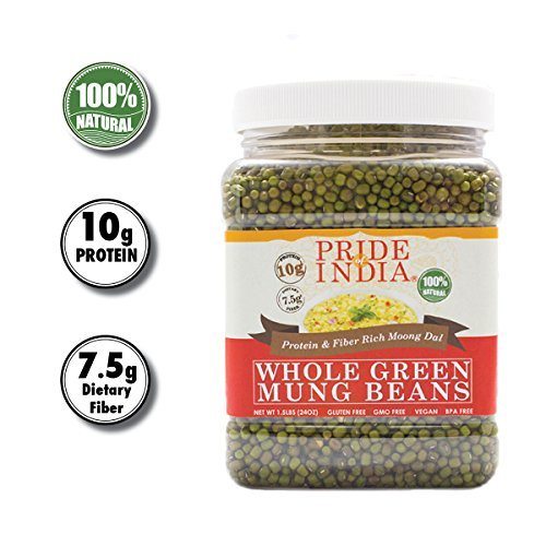 Pride Of India - Indian Whole Green Mung Gram - Protein & Fiber Rich