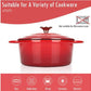 COOKWIN Enamel Coated, Cast Iron Dutch Oven with Self Basting Lid