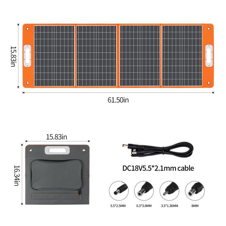 320W Portable Power Station, Flashfish,  80000mAh Solar Generator, 18V/100W  with Foldable Solar Panel