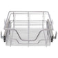 Pull-Out Wire Baskets 2 pcs Silver 15.7"