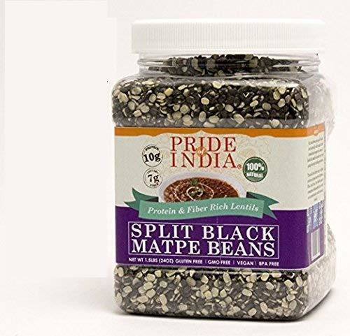Pride Of India - Indian Split Black Gram Matpe Beans - Protein & Fiber Rich Urad Dal