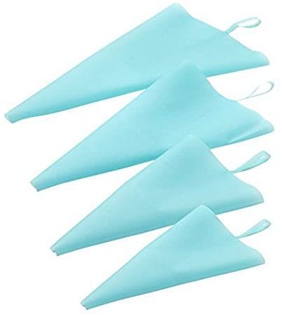 Set of 4 Pastry Bag Set Silicone, Reusable