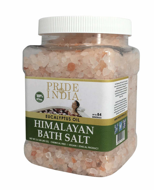 Himalayan Pink Bath Salt- Eucalyptus 40 oz (2.5Lb) Jar
