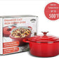 COOKWIN Enamel Coated, Cast Iron Dutch Oven with Self Basting Lid