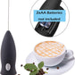 Milk Frother,  Drink Mixer,  Electric Stick Blender, Stainless steel,  black