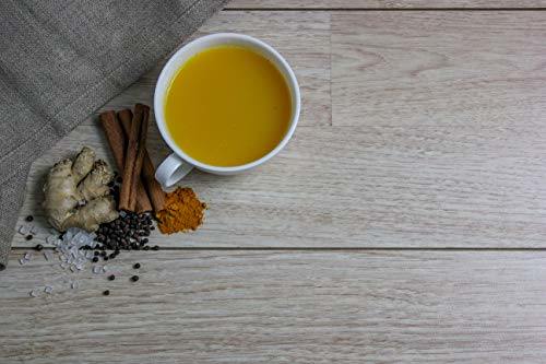 ChaiMati - Turmeric Chai Latte - Instant Golden Milk w/ Turmeric, Ginger, Cinnamon, & Pepper - No Caffeine - 8.82oz (250gm) Jar - Makes 20-25 Cups - Ready in seconds - get "Chai on your Mind"