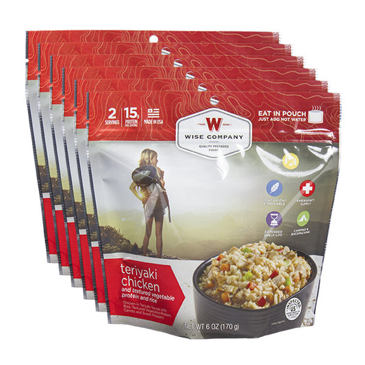 Teriyaki Chicken and Rice Camping Food (Case of 6)
