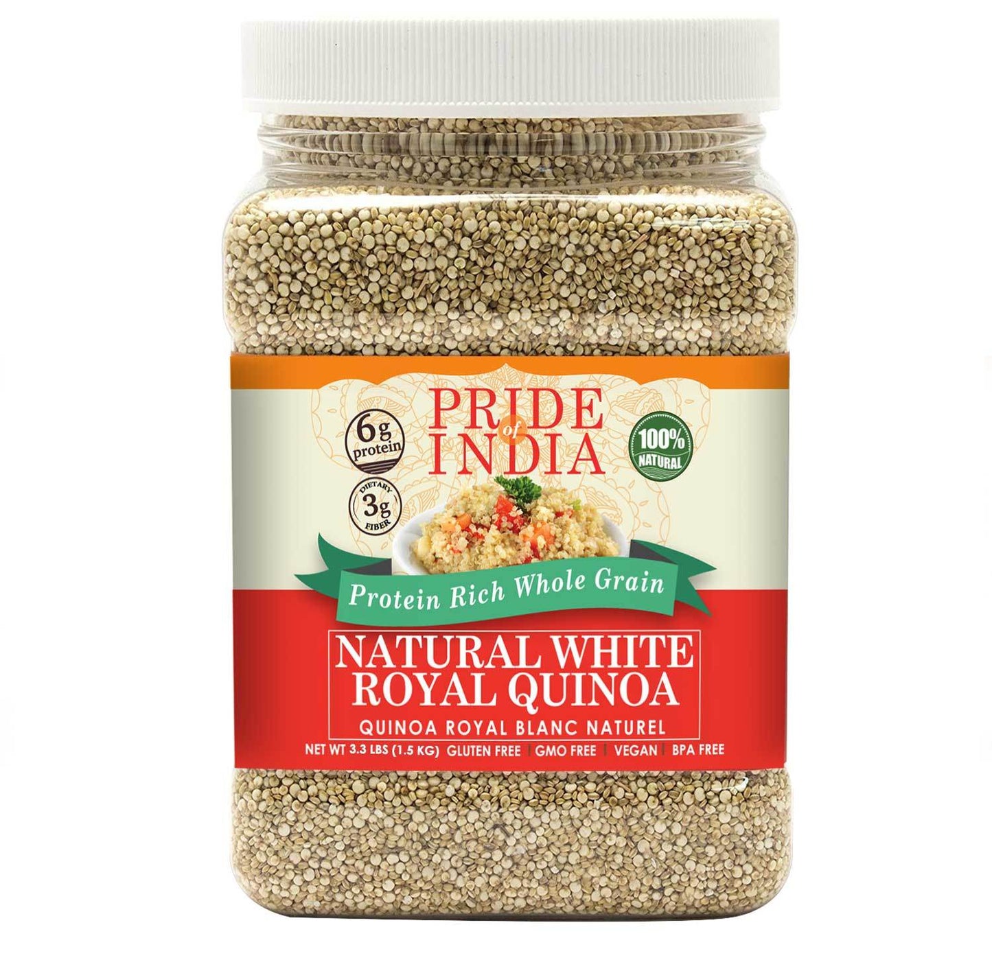 Natural White Royal Quinoa - 100% Bolivian Superior Grade Protein Rich