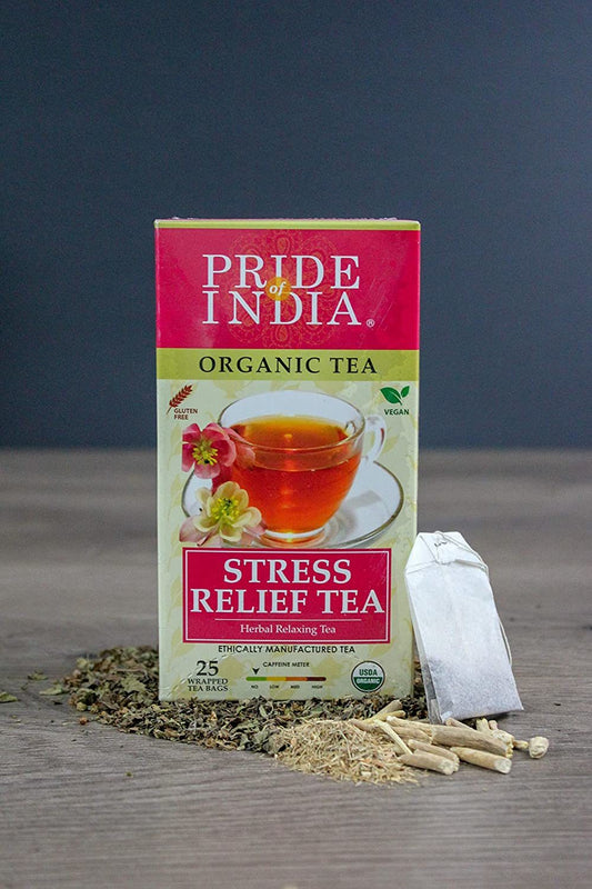 Organic Stress Relief Tea Blend  (Decaf) 25ct