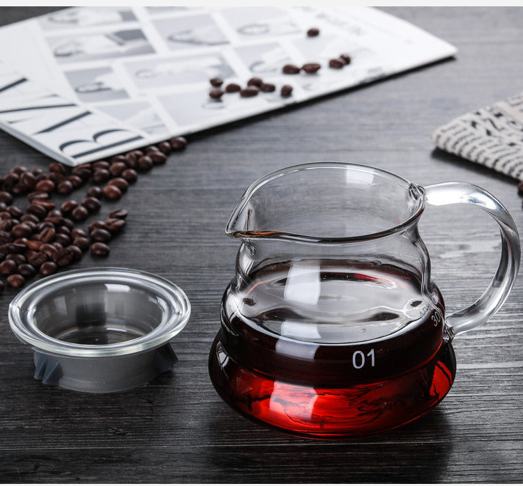 Pour Over Coffee Drip Maker,  Heat Resistant High Borosilicate Glass