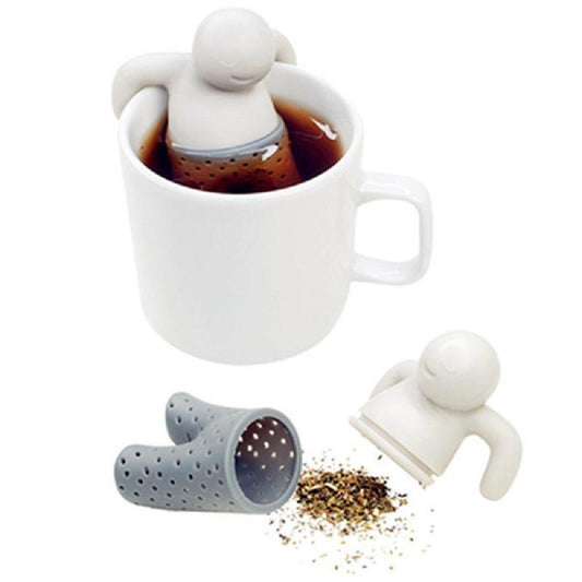 Reusable Tea Strainer / Infuser - Silicone & Stainless Steel | Loose Leaf Tea Filter / Steeper